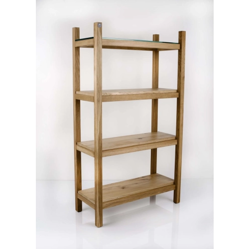 REGAŁ NA KSIĄŻKI  DREWNO LITE DĄB JESION OLCHA RNK-19