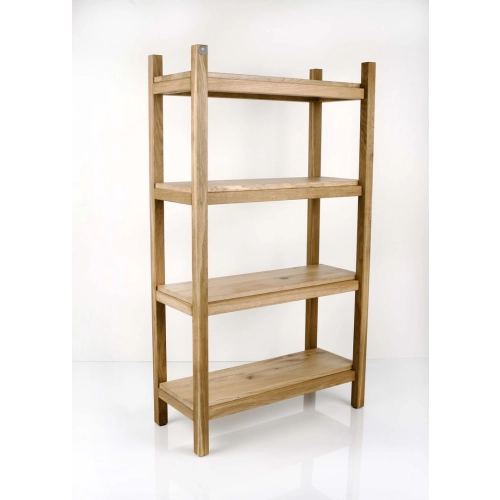 REGAŁ NA KSIĄŻKI  DREWNO LITE DĄB JESION OLCHA RNK-20