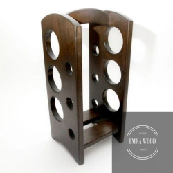 STOJAK NA WINO DREWNO LITE DĄB 6 BUTELEK