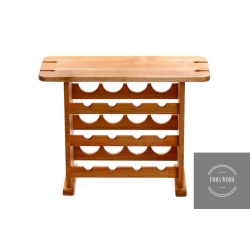 STOJAK NA WINO DREWNO LITE DĄB BLAT 12 BUTELEK