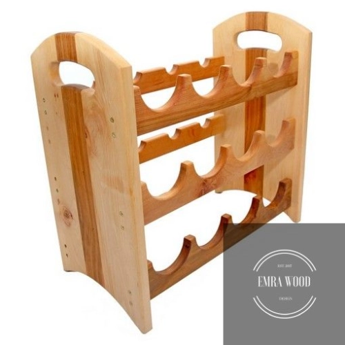 STOJAK NA WINO DREWNO LITE 12 BUTELEK