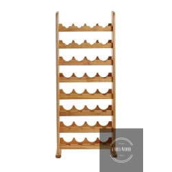 STOJAK NA WINO DREWNO LITE DĄB 32 BUTELEK