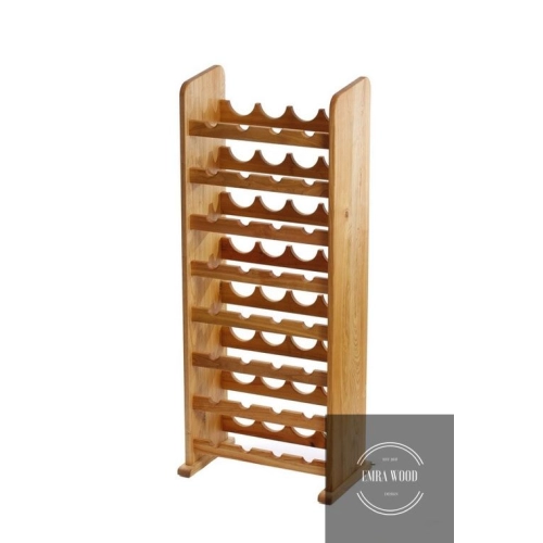 STOJAK NA WINO DREWNO LITE DĄB 32 BUTELEK