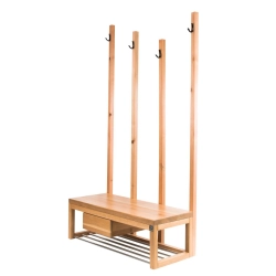 Ławka Szafka Na Buty Wieszak Drewno Lite LB-20 Rozmiary od 50 cm do 120 cm