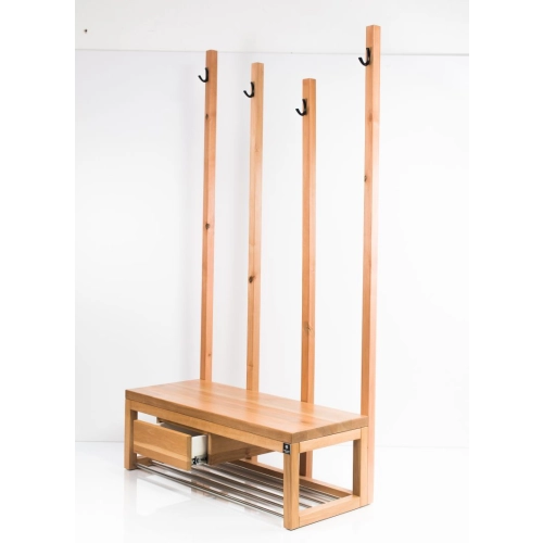 Ławka Szafka Na Buty Wieszak Drewno Lite LB-20 Rozmiary od 50 cm do 120 cm