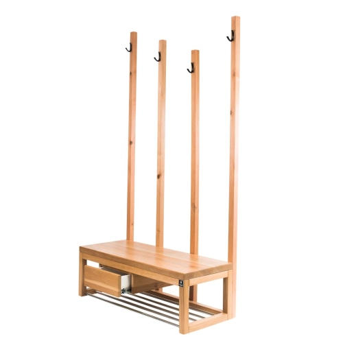 Ławka Szafka Na Buty Wieszak Drewno Lite LB-20 Rozmiary od 50 cm do 120 cm