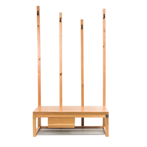 Ławka Szafka Na Buty Wieszak Drewno Lite LB-20 Rozmiary od 50 cm do 120 cm