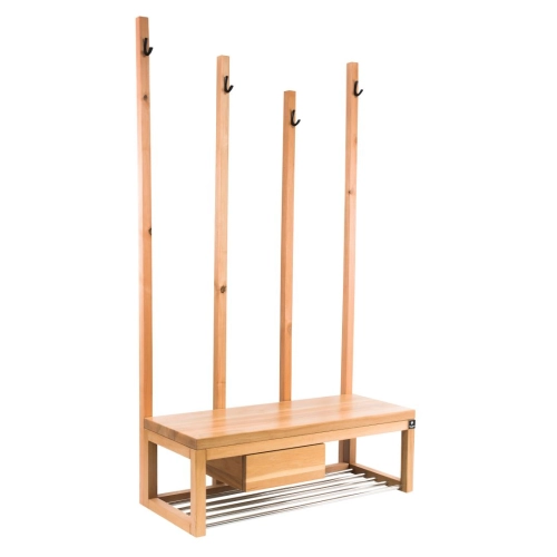 Ławka Szafka Na Buty Wieszak Drewno Lite LB-20 Rozmiary od 50 cm do 120 cm
