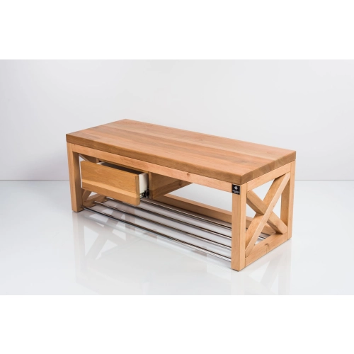 Ławka Szafka Na Buty Drewno Lite LB-29 Rozmiary od 50 cm do 120 cm