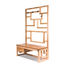 Ławka Szafka Na Buty Wieszak Drewno Lite LB-37 Rozmiary od 50 cm do 120 cm