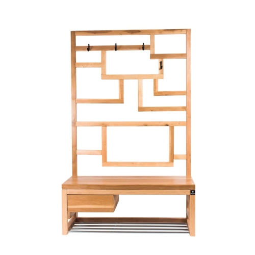 Ławka Szafka Na Buty Wieszak Drewno Lite LB-37 Rozmiary od 50 cm do 120 cm