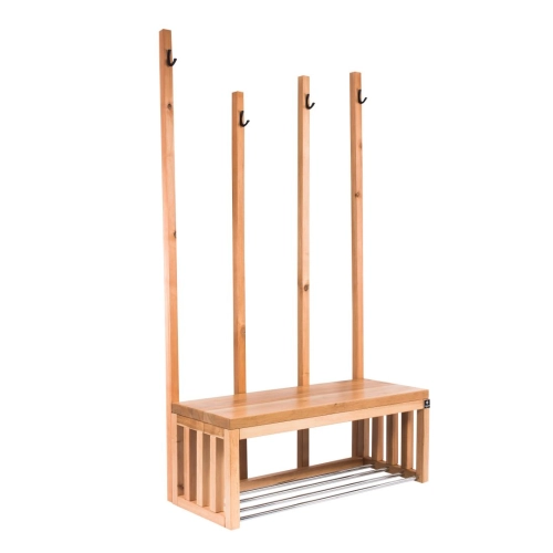 Ławka Szafka Na Buty Wieszak Drewno Lite LB-38 Rozmiary od 50 cm do 120 cm