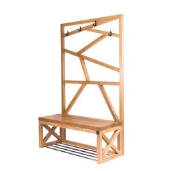 Ławka Szafka Na Buty Wieszak Drewno Lite LB-39 Rozmiary od 50 cm do 120 cm