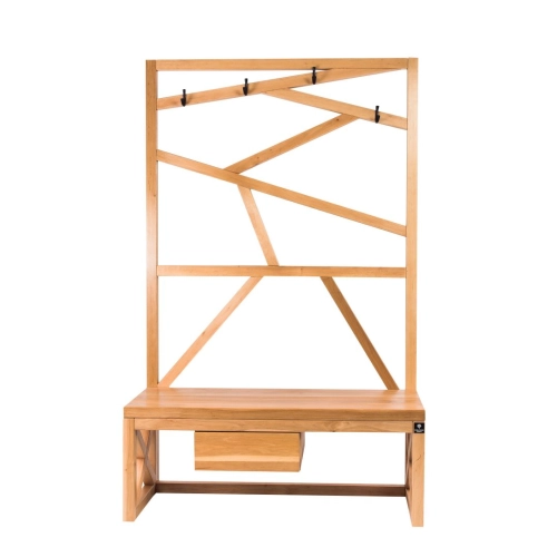 Ławka Szafka Na Buty Wieszak Drewno Lite LB-40 Rozmiary od 50 cm do 120 cm