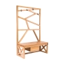 Ławka Szafka Na Buty Wieszak Drewno Lite LB-40 Rozmiary od 50 cm do 120 cm