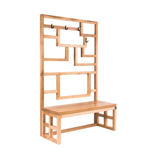 Ławka Szafka Na Buty Wieszak Drewno Lite LB-41 Rozmiary od 50 cm do 120 cm