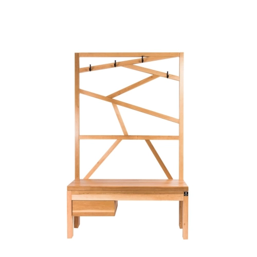 Ławka Szafka Na Buty Wieszak Drewno Lite LB-42 Rozmiary od 50 cm do 120 cm