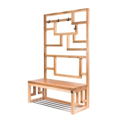 Ławka Szafka Na Buty Wieszak Drewno Lite LB-44 Rozmiary od 50 cm do 120 cm