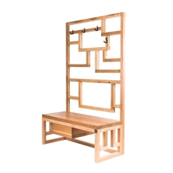 Ławka Szafka Na Buty Wieszak Drewno Lite LB-45 Rozmiary od 50 cm do 120 cm