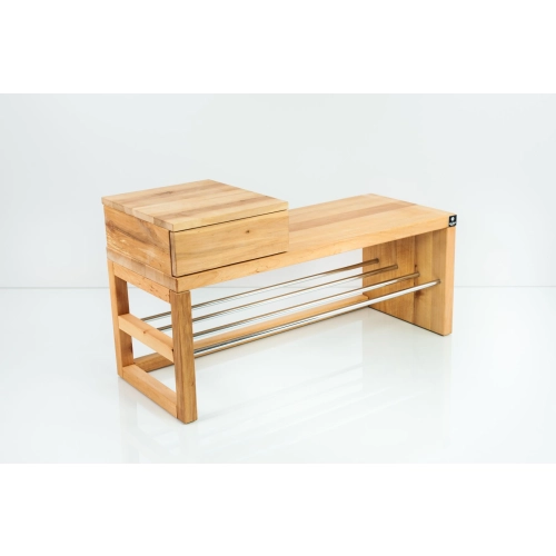Ławka Szafka Na Buty Drewno Lite LB-65 Rozmiary od 50 cm do 120 cm