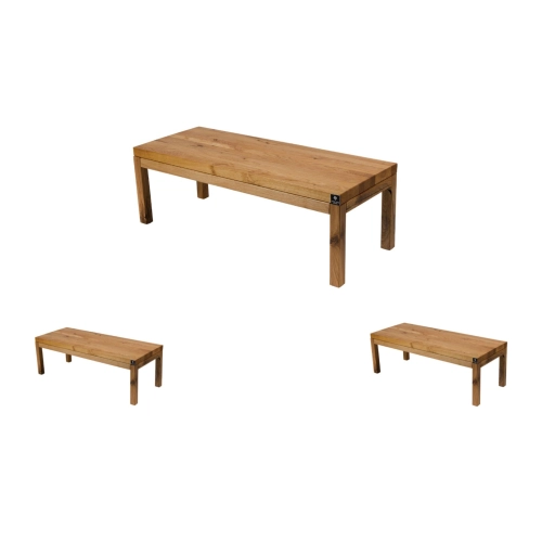 Ławka Do Wiatrołapu Przedpokoju Holu Drewno Lite Dąb Loft LB-80 Rozmiary od 60 cm do 160 cm