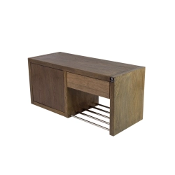 Regał Szafka Na Buty Drewno Lite  RDD-33 Dąb  Kolor Popiel Rozmiary od 60 cm do 120 cm