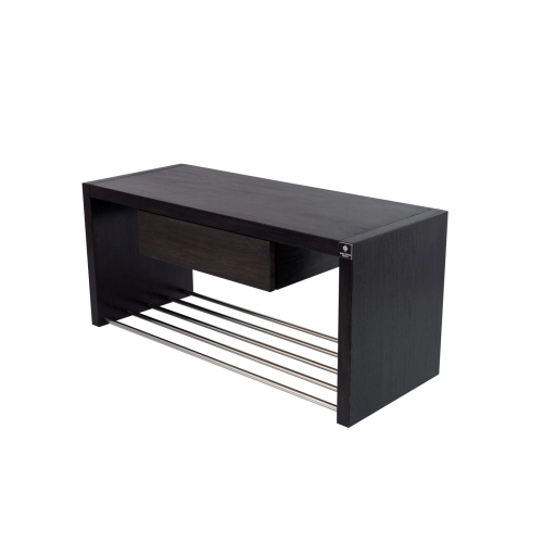 Regał Szafka Na Buty Drewno Lite  RDD-37 Dąb  Kolor Czerń Rozmiary od 60 cm do 120 cm