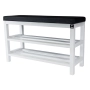 Regał Szafka Na Buty Biały Z Siedziskiem Kolory Drewno Lite RBS-1 Rozmiary od 50 cm do 120 cm