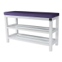 Regał Szafka  Na Buty Biały Z Siedziskiem Kolory Drewno Lite RBS-1 Rozmiary od 50 cm do 120 cm