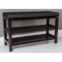 Regał Szafka Na Buty Mahoń Z Siedziskiem Kolory Drewno Lite RBS-1 Rozmiary od 50 cm do 120 cm