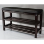 Regał Szafka Na Buty Mahoń Z Siedziskiem Kolory Drewno Lite RBS-1 Rozmiary od 50 cm do 120 cm