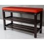 Regał Szafka Na Buty Mahoń Z Siedziskiem Kolory Drewno Lite RBS-1 Rozmiary od 50 cm do 120 cm