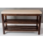 Regał Szafka Na Buty Orzech Z Siedziskiem Kolory Drewno Lite RBS-1 Rozmiary  od 50 cm do 120 cm