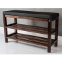 Regał Szafka Na Buty Orzech Z Siedziskiem Kolory Drewno Lite RBS-1 Rozmiary  od 50 cm do 120 cm