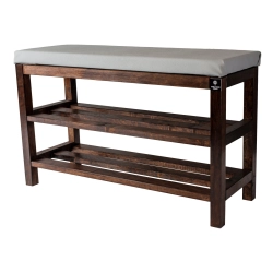 Regał Szafka Na Buty Orzech Z Siedziskiem Kolory Drewno Lite RBS-1 Rozmiary od 50 cm do 120 cm