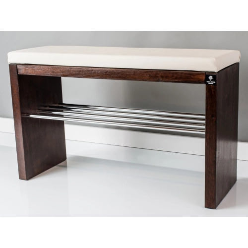 RBS-11 Regał Szafka Na Buty Orzech Z Siedziskiem Kolory Drewno Lite Rozmiary od 50 do 120 cm