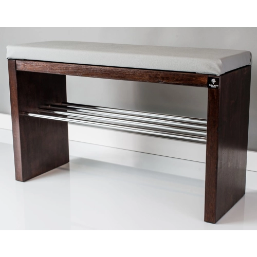 RBS-11 Regał Szafka Na Buty Orzech Z Siedziskiem Kolory Drewno Lite Rozmiary od 50 do 120 cm