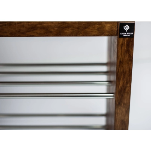Regał Szafka Na Buty Brunat Z Siedziskiem Kolory Drewno Lite RBS-12 Rozmiary od 50 cm do 120 cm