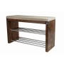 Regał Szafka Na Buty Brunat Z Siedziskiem Kolory Drewno Lite RBS-12 Rozmiary od 50 cm do 120 cm