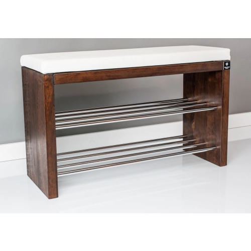 Regał Szafka Na Buty Orzech Z Siedziskiem Kolory  Drewno Lite RBS-12 Rozmiary od 50 cm do 120 cm