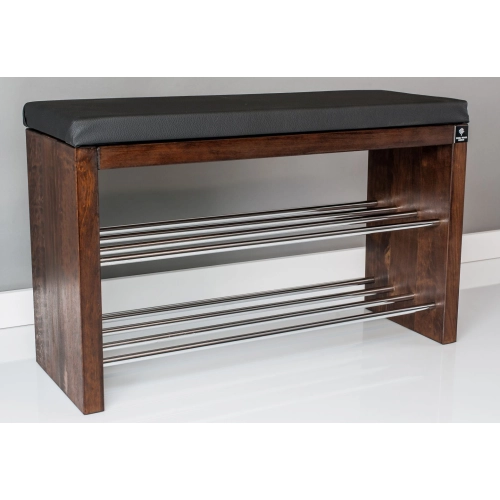 Regał Szafka Na Buty Orzech Z Siedziskiem Kolory  Drewno Lite RBS-12 Rozmiary od 50 cm do 120 cm