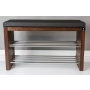 Regał Szafka Na Buty Orzech Z Siedziskiem Kolory  Drewno Lite RBS-12 Rozmiary od 50 cm do 120 cm