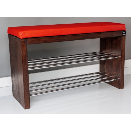 Regał Szafka Na Buty Orzech Z Siedziskiem Kolory  Drewno Lite RBS-12 Rozmiary od 50 cm do 120 cm