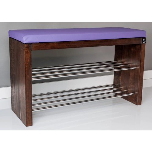 Regał Szafka Na Buty Orzech Z Siedziskiem Kolory  Drewno Lite RBS-12 Rozmiary od 50 cm do 120 cm