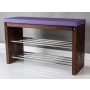 Regał Szafka Na Buty Orzech Z Siedziskiem Kolory  Drewno Lite RBS-12 Rozmiary od 50 cm do 120 cm