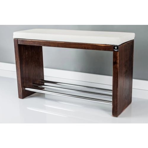 Regał Szafka Na Buty Orzech Przecierany Z Siedziskiem Kolory Drewno Lite RBS-13 Rozmiary od 50 cm do 120 cm