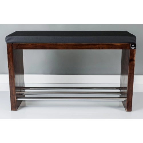 Regał Szafka Na Buty Orzech Przecierany Z Siedziskiem Kolory Drewno Lite RBS-13 Rozmiary od 50 cm do 120 cm