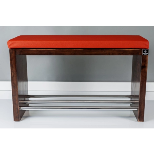 Regał Szafka Na Buty Orzech Przecierany Z Siedziskiem Kolory Drewno Lite RBS-13 Rozmiary od 50 cm do 120 cm