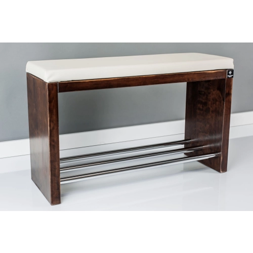 Regał Szafka Na Buty Orzech Przecierany Z Siedziskiem Kolory Drewno Lite RBS-13 Rozmiary od 50 cm do 120 cm