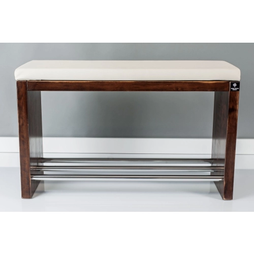 Regał Szafka Na Buty Orzech Przecierany Z Siedziskiem Kolory Drewno Lite RBS-13 Rozmiary od 50 cm do 120 cm